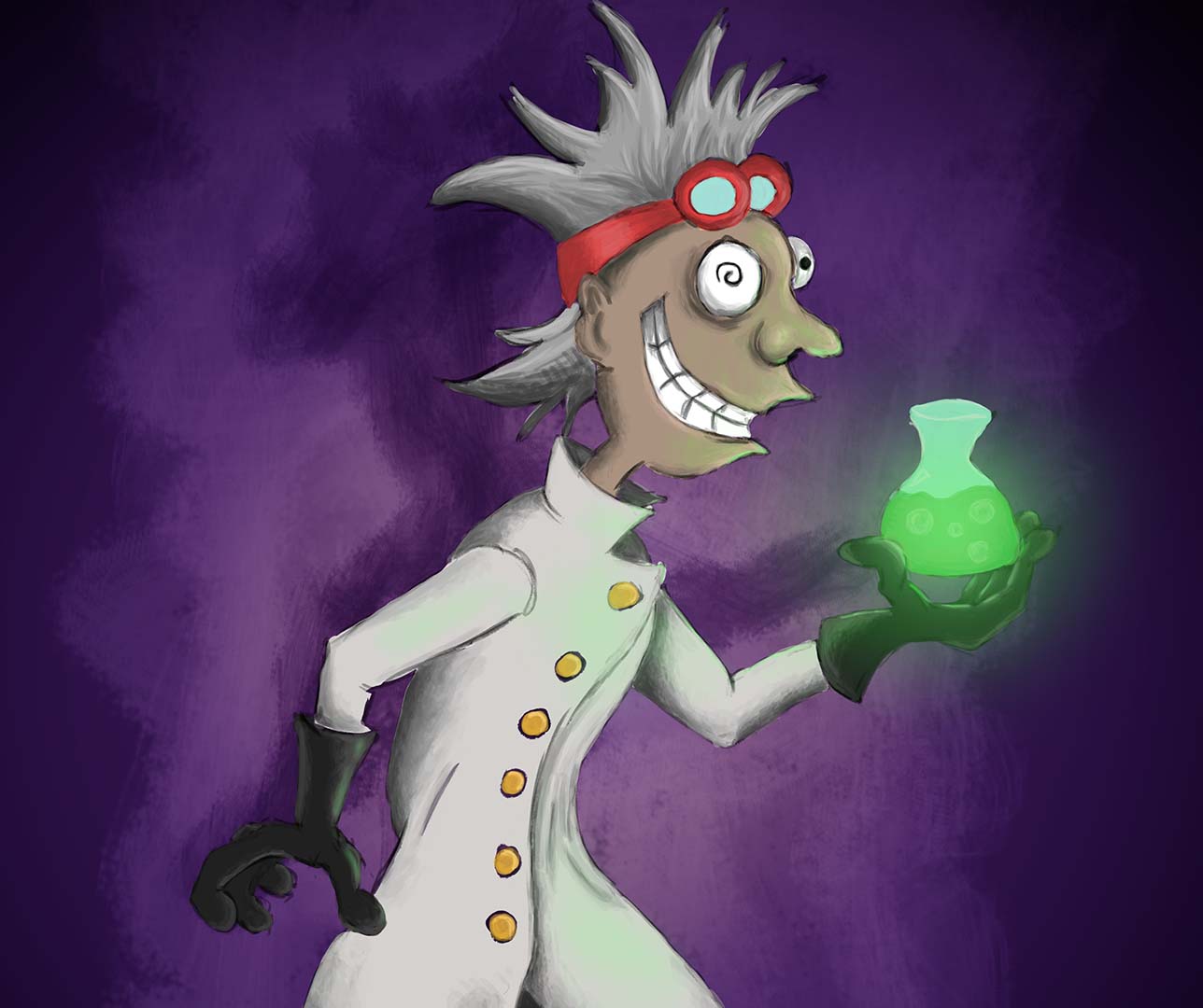 Digital Painting - Mad Scientist