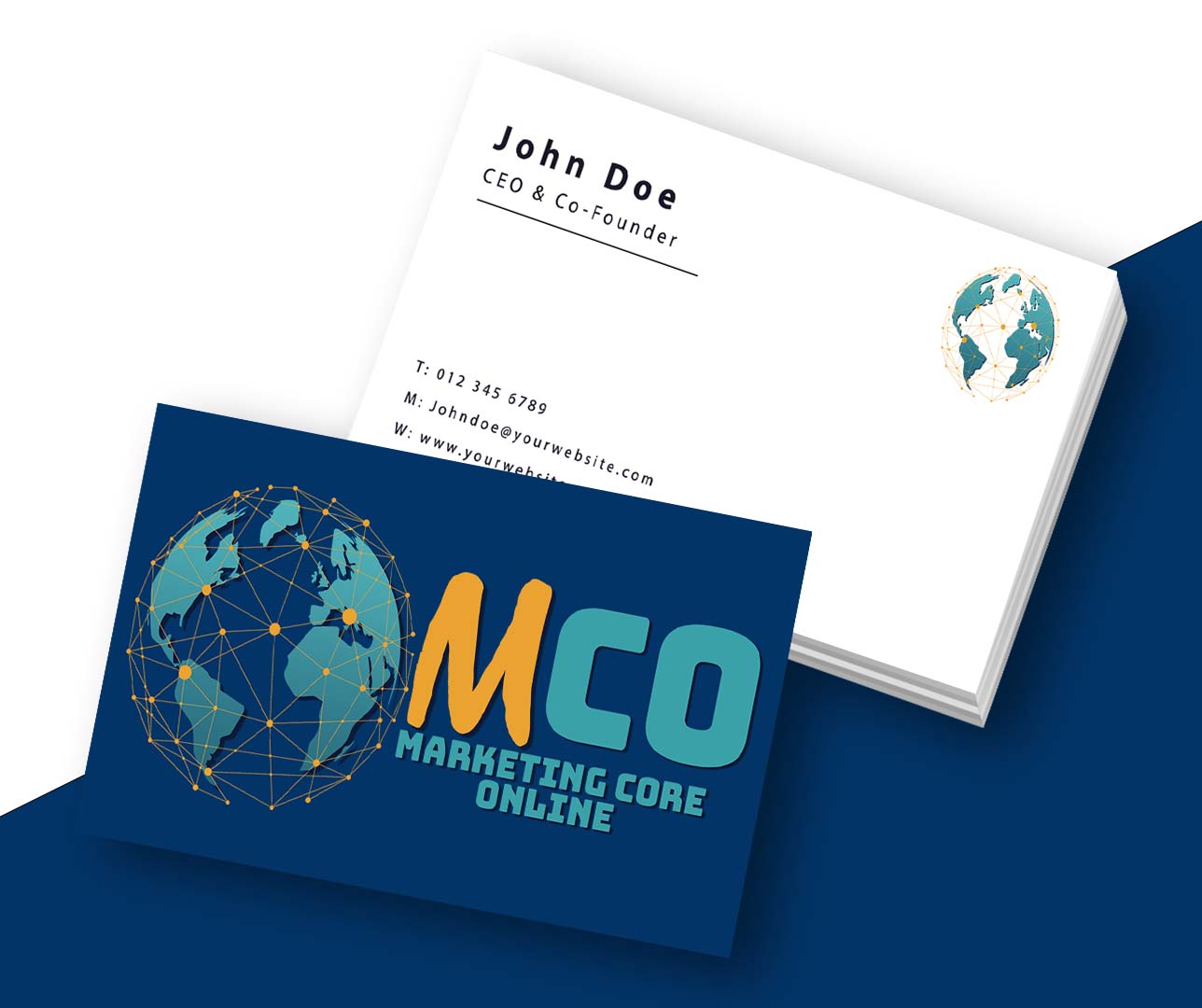 MCO Logo Business Card Mockup