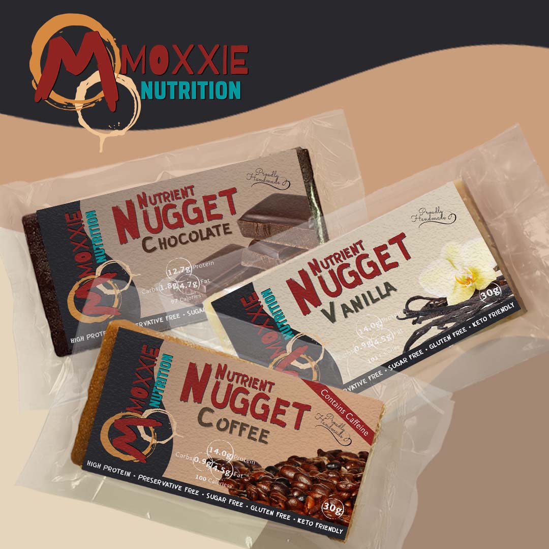 Moxxie Nutrition Label Flavour Variations